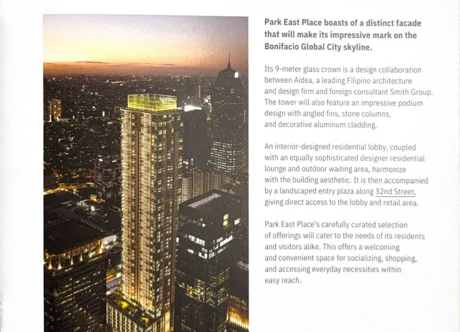 2 Bedroom Condo For Sale in Park East Place, Taguig