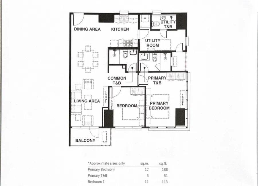 2 Bedroom Condo For Sale in Park East Place, Taguig