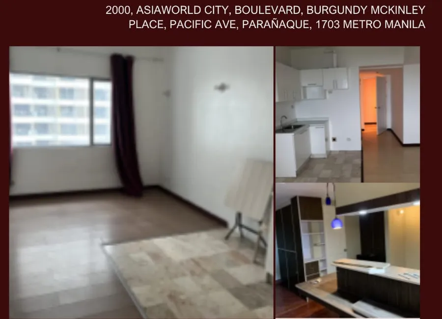 Studio Unit For Sale at Burgundy Mckinley Place, Don Galo, Parañaque