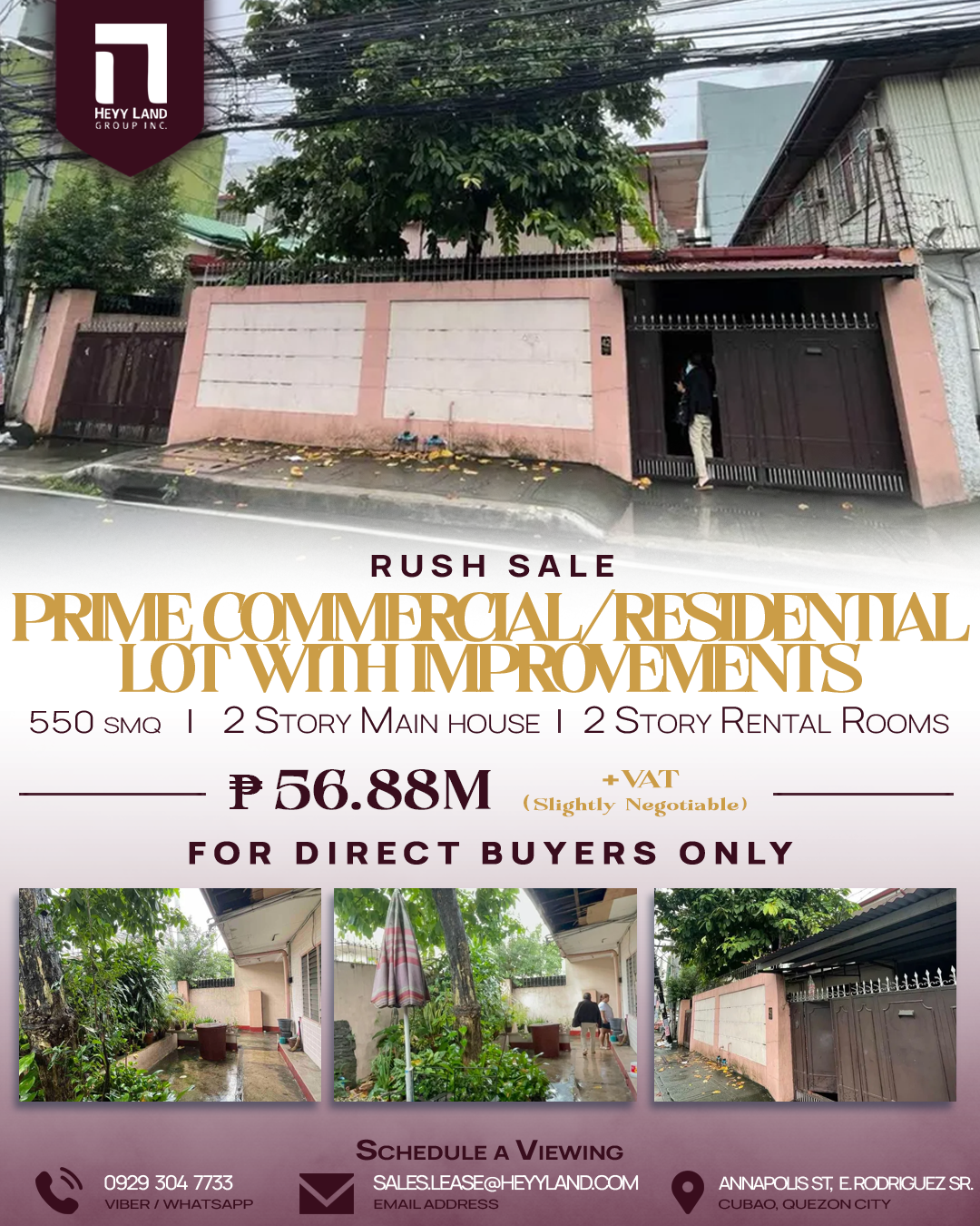RUSH SALE Annapolis St. Cubao Commercial/Residential Lot With Improvements in QUEZON CITY
