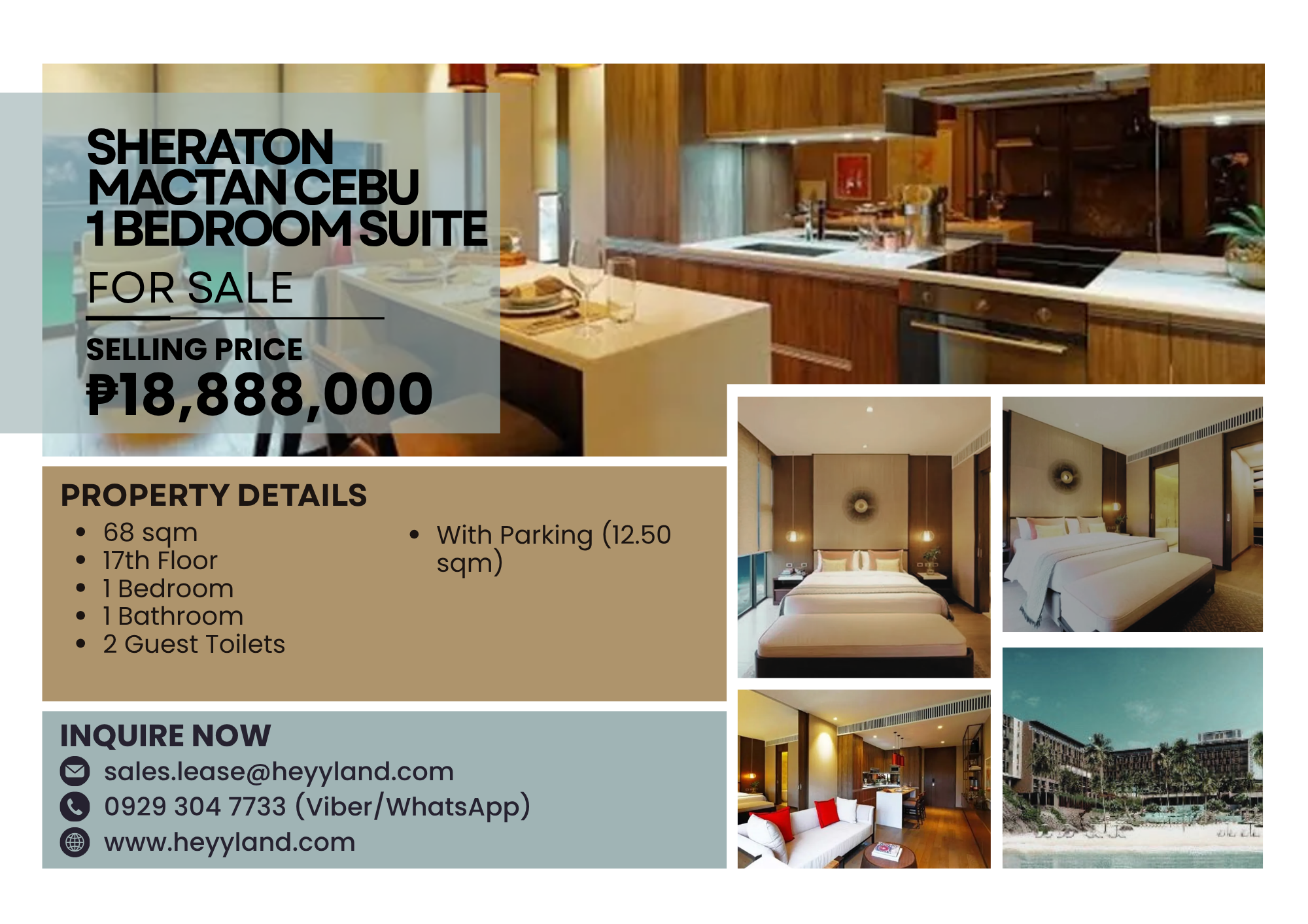 FOR SALE Sheraton Mactan Cebu 1 Bedroom Suite in CEBU